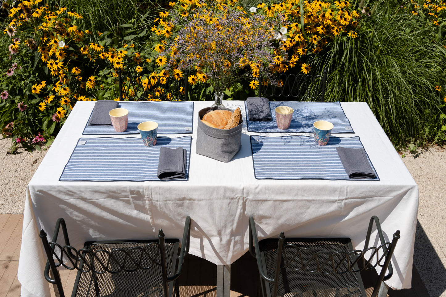 Portapane in denim giapponese