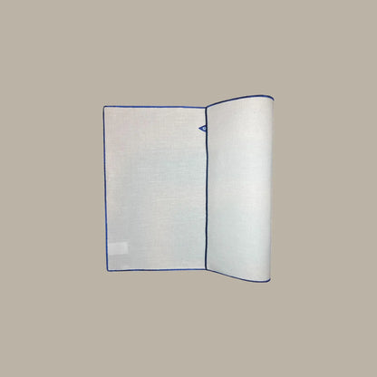 Tovaglietta lino sardina blu