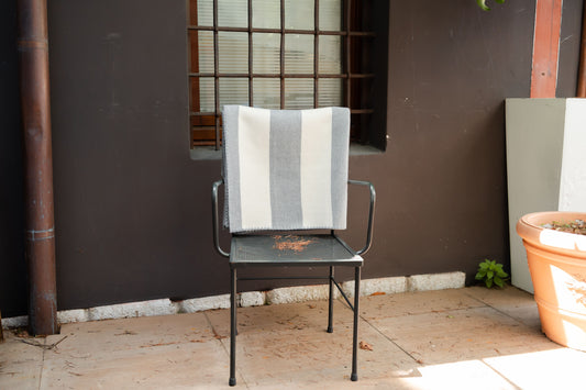 Coperta a rigoni con bordatura