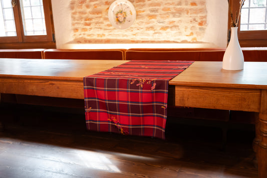 Runner in tessuto scozzese leggero