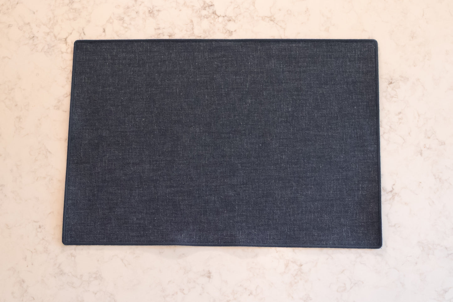 Tovaglietta reversibile in denim e lino