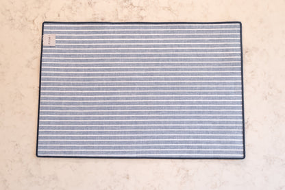 Tovaglietta reversibile in denim e lino