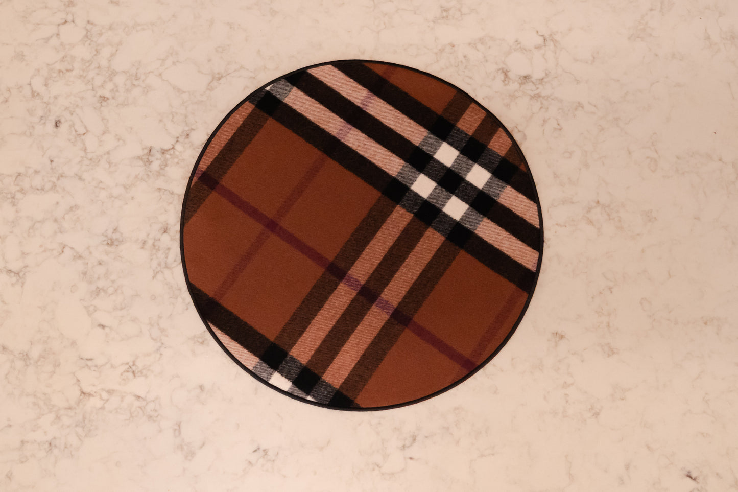 Sottopiatto di pura lana in fantasia scozzese