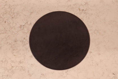 Sottopiatto in velluto 1000 righe e fantasia scozzese con bordatura grigia