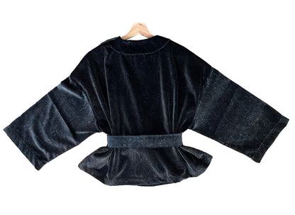 Short fuchsia kimono