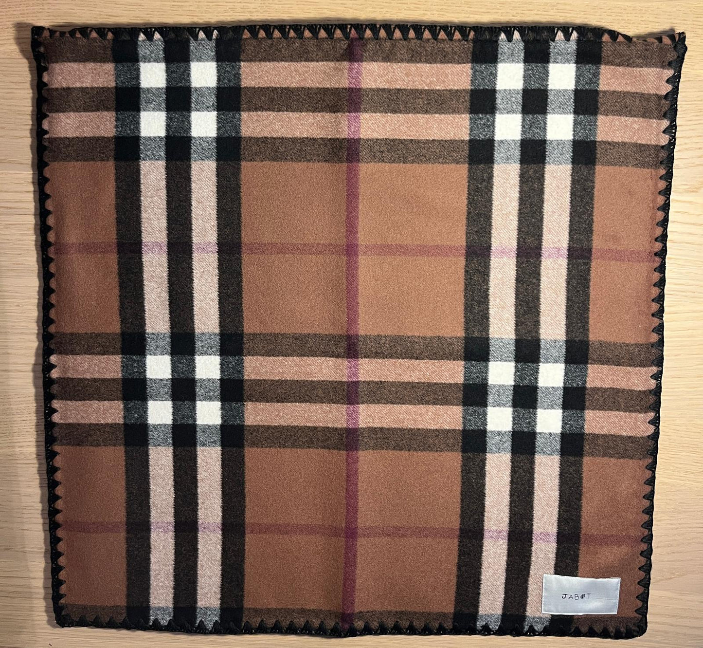 Striped blanket with border