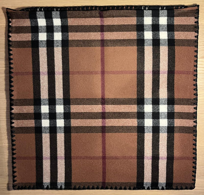 Striped blanket with border