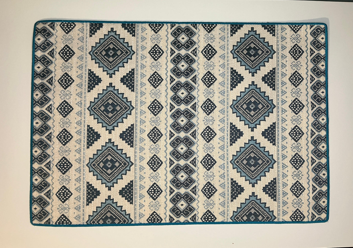 Tovaglietta Jacquard Verde e Avorio