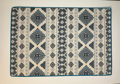 Tovaglietta Jacquard Verde e Avorio