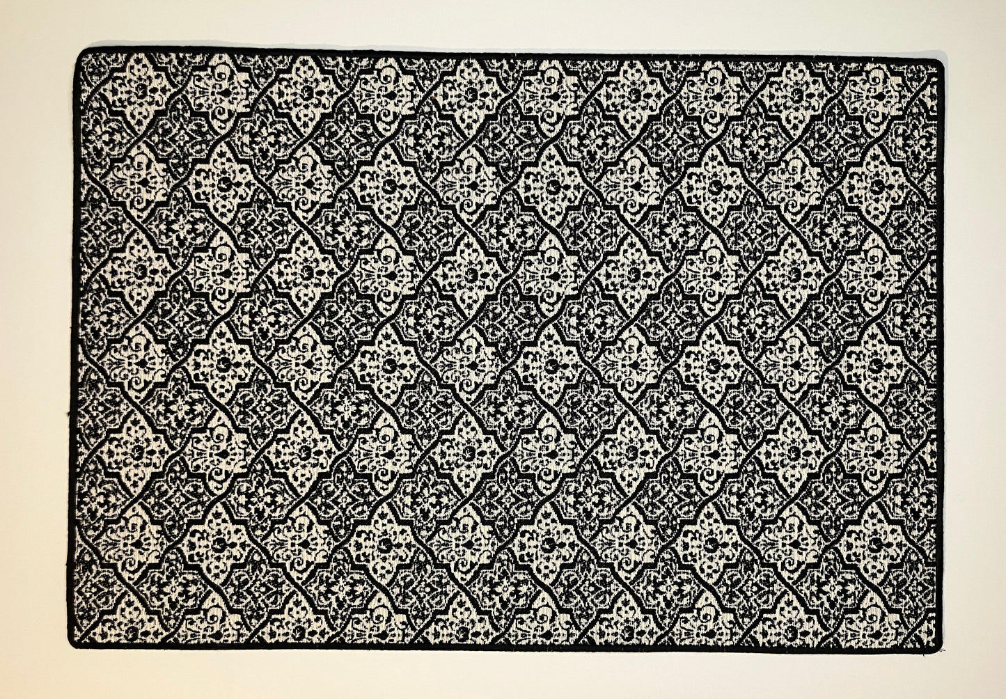 Tovaglietta Jacquard Avorio e Nero