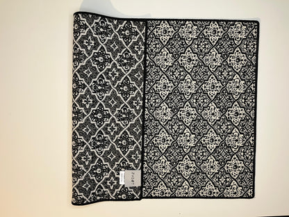 Tovaglietta Jacquard Avorio e Nero