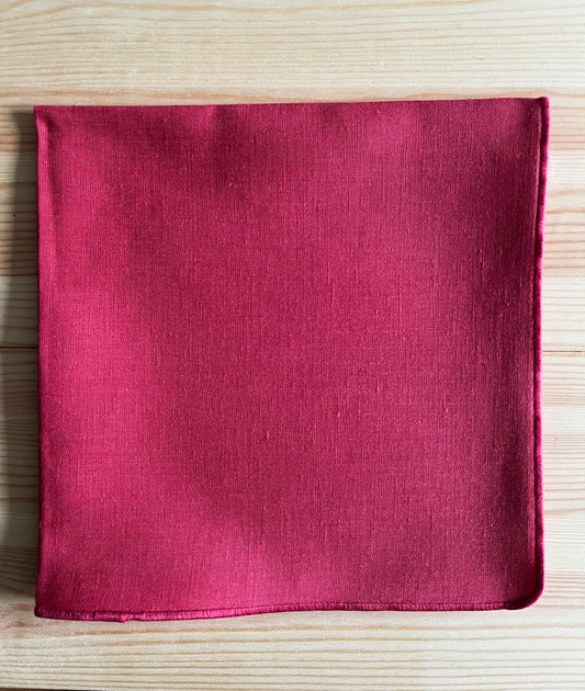 Tovagliolo in Lino con bordo ricamato
