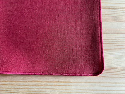Tovagliolo in Lino con bordo ricamato