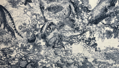 Tovaglia da colazione in lino con stampa e bordo ripiegato