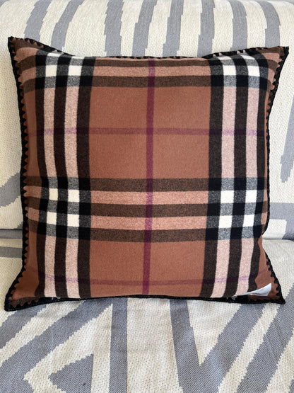 Striped blanket with border