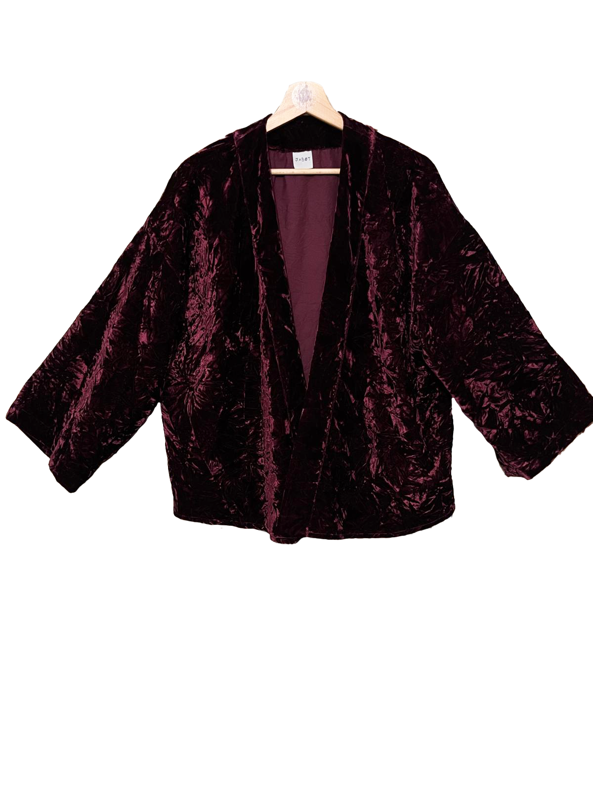 Kimono corto in velluto battuto