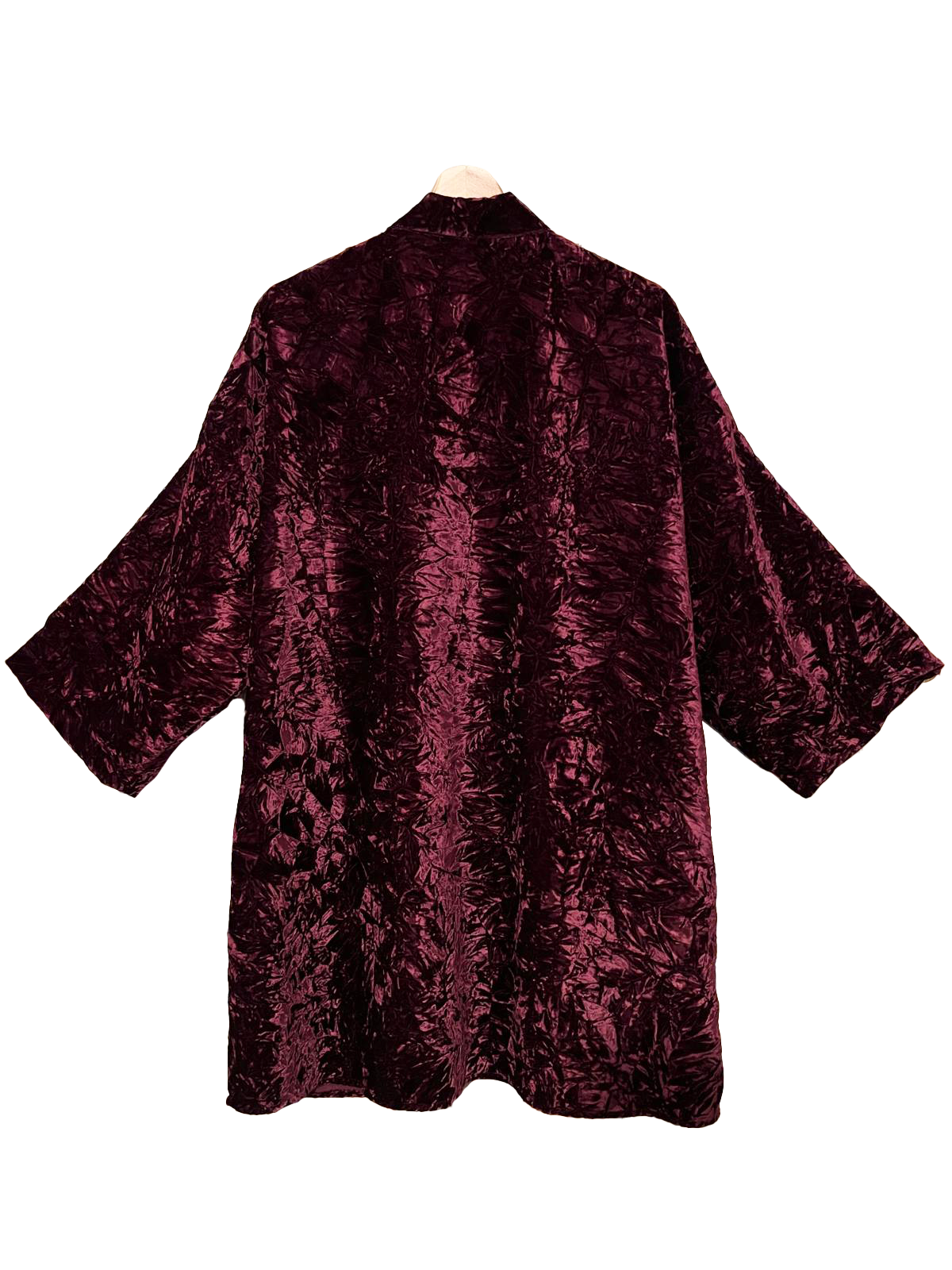 Kimono medio in velluto battuto