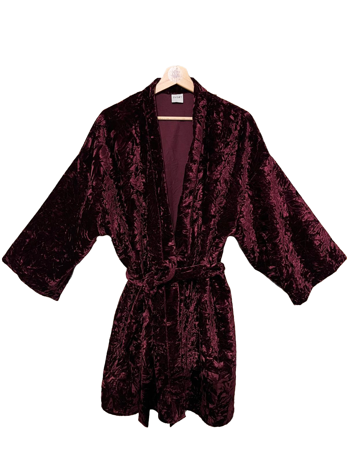 Kimono medio in velluto battuto